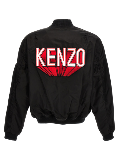 Shop Kenzo 3d Bomber Jacket In Black