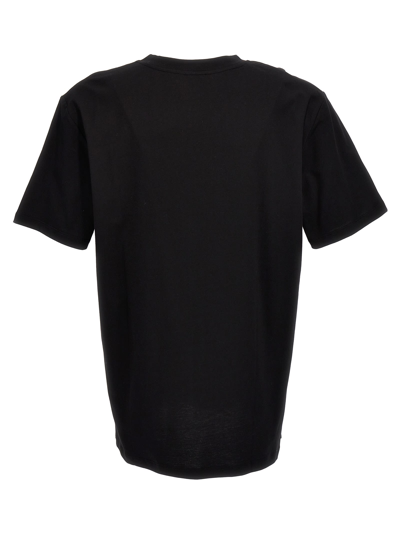 Shop Balmain Logo Patch T-shirt In Black