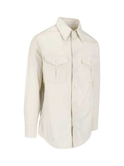 Shop Lemaire Shirt In White