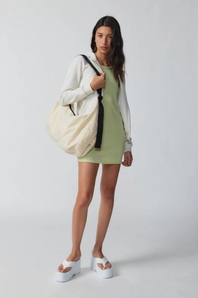 Shop Baggu Large Nylon Crescent Bag In Ivory, Women's At Urban Outfitters