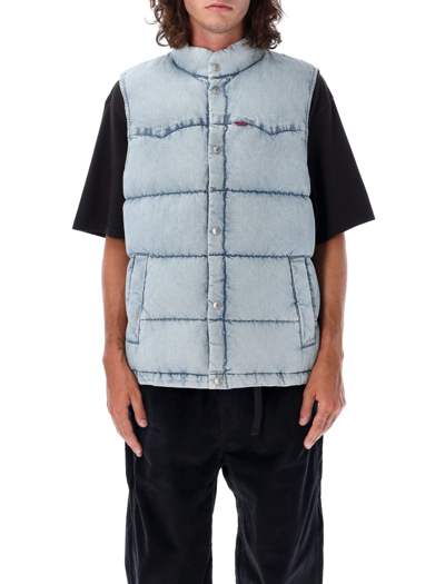 Shop Levi's Puffer Vest In Light Blu