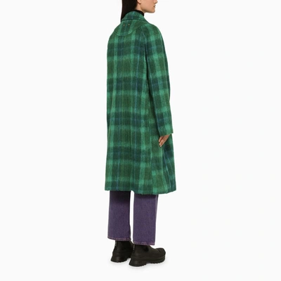 Shop Andersson Bell Green/blue Check Coat