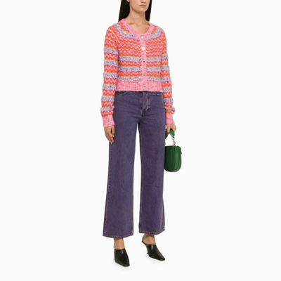 Shop Andersson Bell Striped Cardigan In Pink
