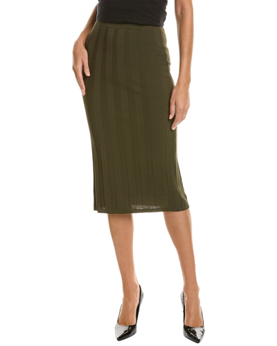 Shop Max Mara Leisure Gallia Skirt In Green