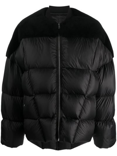 Shop Rick Owens Luxor Flight Padded Down Jacket In Multi-colored