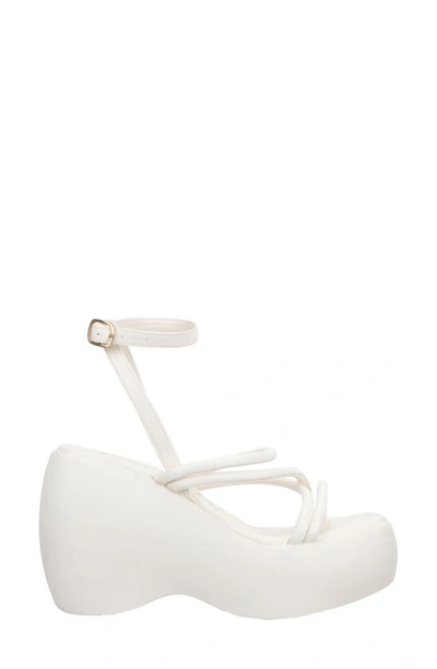 Shop Offline Platform Sandal In Pearl