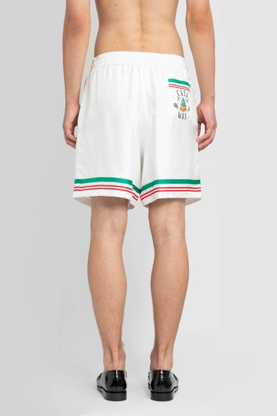 Shop Casablanca Man White Shorts