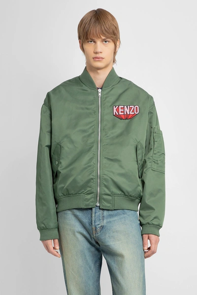 Shop Kenzo Man Green Jackets