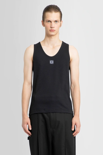 Shop Loewe Man Black Tank Tops