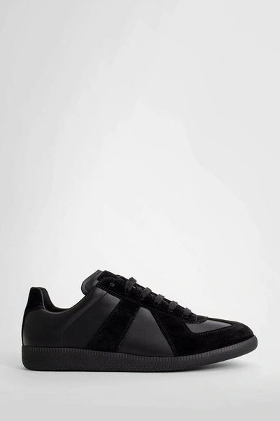 Shop Maison Margiela Man Black Sneakers