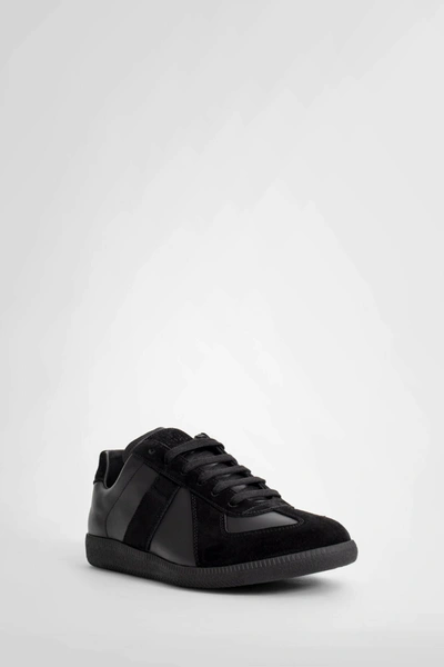 Shop Maison Margiela Man Black Sneakers