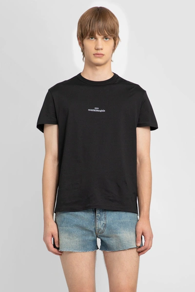 Shop Maison Margiela Man Black T-shirts