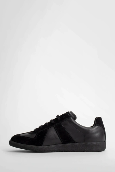 Shop Maison Margiela Man Black Sneakers