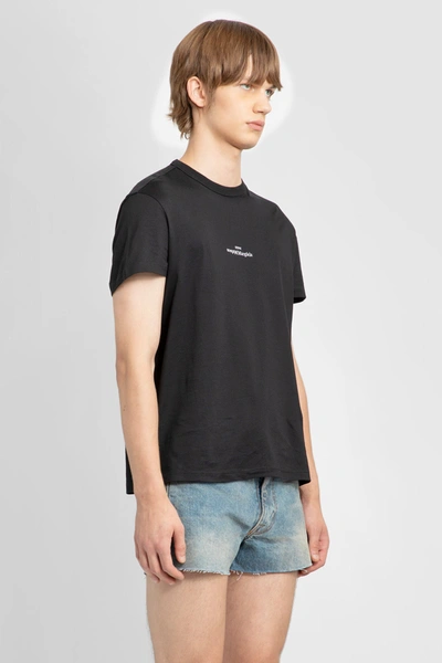 Maison Margiela Distorted Logo T-shirt In Black