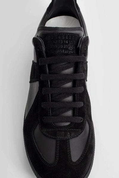 Shop Maison Margiela Man Black Sneakers