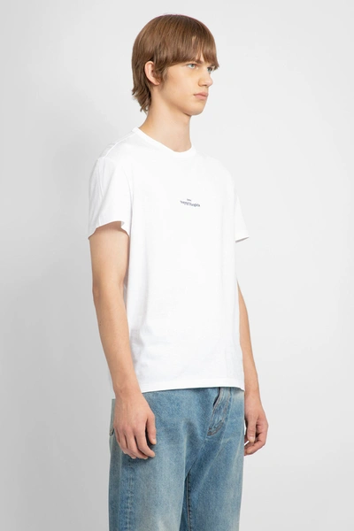 Maison Margiela Distorted Logo T-shirt In White