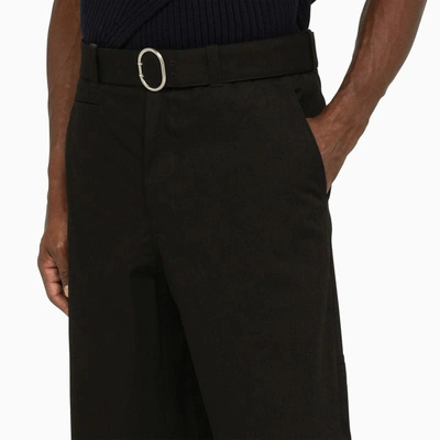 Shop Jil Sander Baggy Trousers In Black