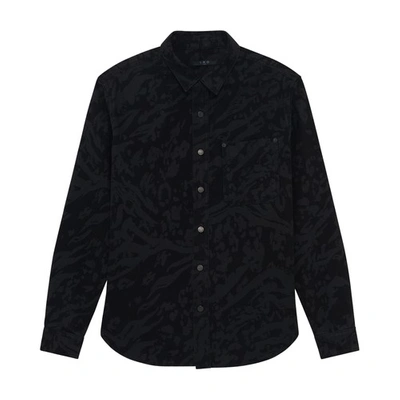 Shop Iro Kopino Shirt In Black_black_leopard