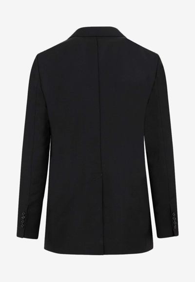 Ami Alexandre Mattiussi Tailored Wool Blazer Featuring Notch Lapel In Black