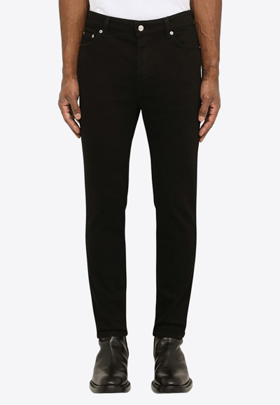 Shop Department 5 Drake Slim-fit Jeans In Black