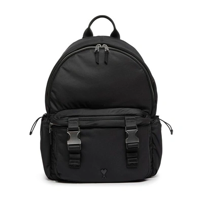 Shop Ami Alexandre Mattiussi Ami De Caur Backpack In Black