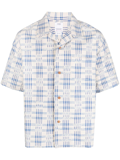 Shop Visvim Neutral Crosby Checked Cotton Shirt - Men's - Linen/flax/cotton In Neutrals