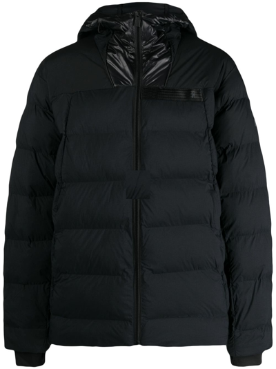 Shop On Running Black Challenger Hooded Quilted Jacket