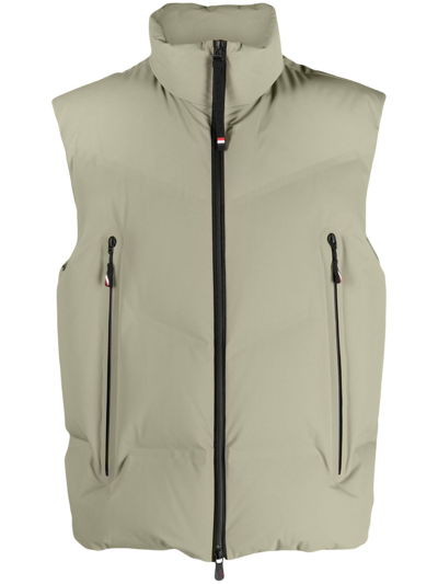 Shop Moncler Neutral Lengau Padded Gilet In Neutrals