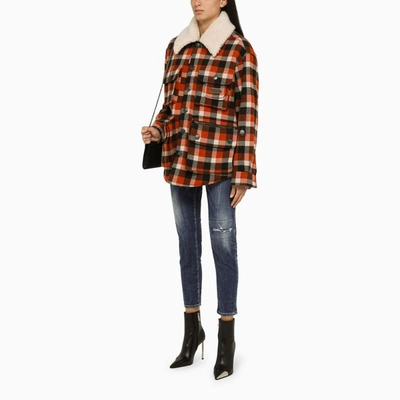 Dsquared2 Check-pattern Jacket In Multicolor