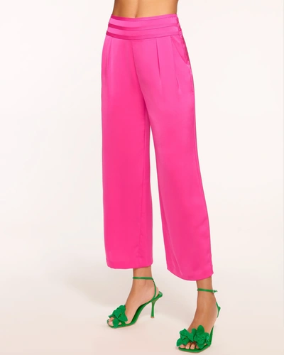 Shop Ramy Brook Joss Cropped Wide Leg Pant In Paradise Pink