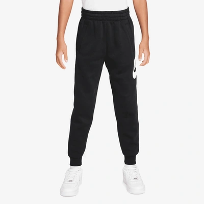 Nike Boys  Nsw Club Hbr Fleece Joggers In Black/white