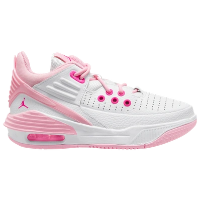 Shop Jordan Girls   Max Aura 5 Fund In White/med Soft Pink/fierce Pink