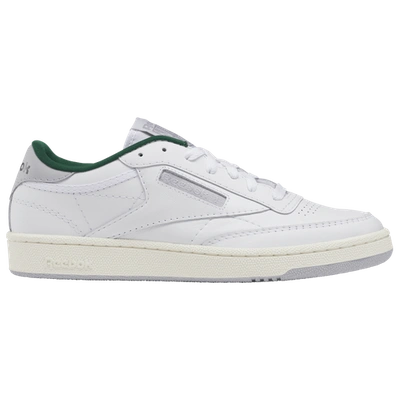 Shop Reebok Mens  Club C 85 In Footwear White/chalk/dark Green