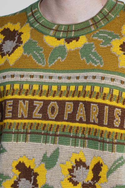 Shop Kenzo Knitwear In Multicolor Wool