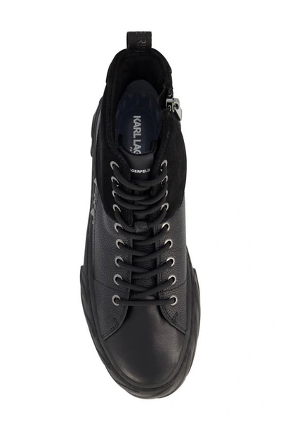 Shop Karl Lagerfeld Paris Studded High Top Sneaker In Black