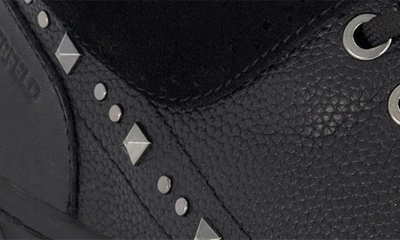 Shop Karl Lagerfeld Studded High Top Sneaker In Black