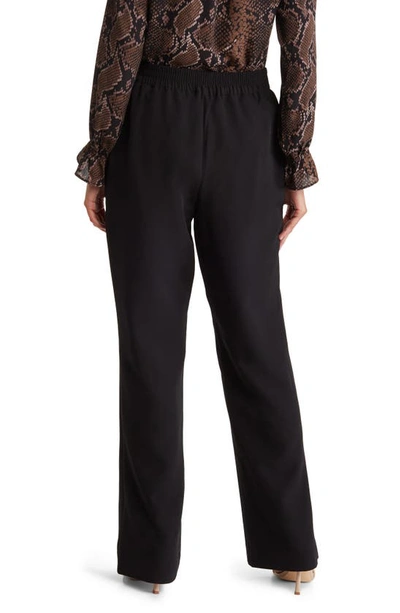 Shop Love By Design Bailey High Rise Wide Leg Trousers In Black