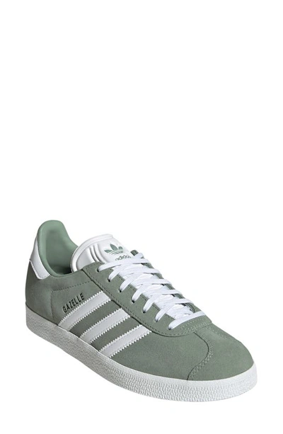 Shop Adidas Originals Gazelle Sneaker In Green/ White/ Core Black