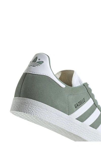 Shop Adidas Originals Gazelle Sneaker In Green/ White/ Core Black