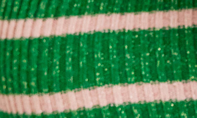 Shop Boden Effie Sparkle Stripe Sweater In Meadow Green Pink