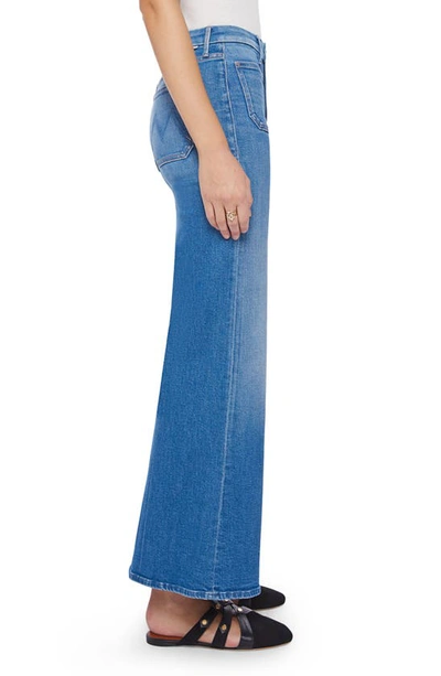 Shop Mother The Patch Pocket Roller Wide Leg Jeans In Eager Beaver