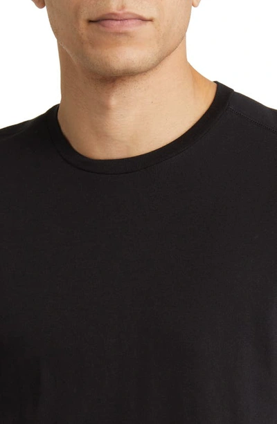 Shop Nordstrom Organic Cotton & Tencel® Modal Crewneck T-shirt In Black