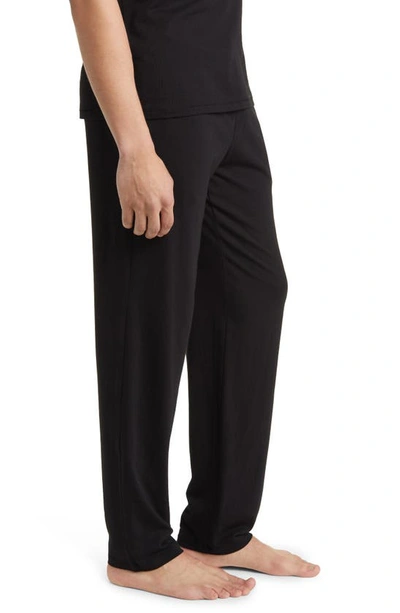 Shop Nordstrom Organic Cotton & Tencel® Modal Lounge Pants In Black
