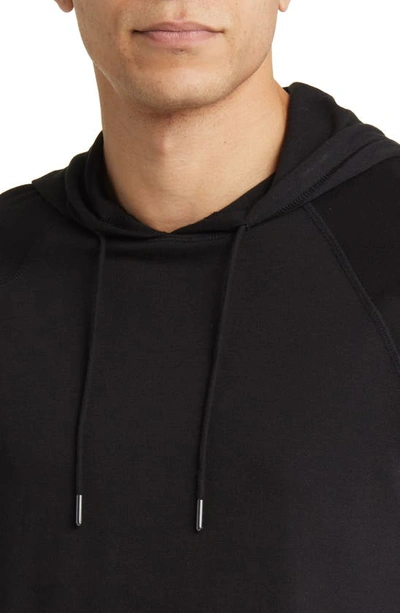 Shop Nordstrom Organic Cotton & Tencel® Modal Hoodie In Black
