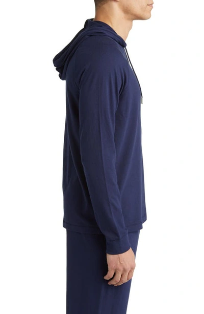 Shop Nordstrom Organic Cotton & Tencel® Modal Hoodie In Navy Peacoat