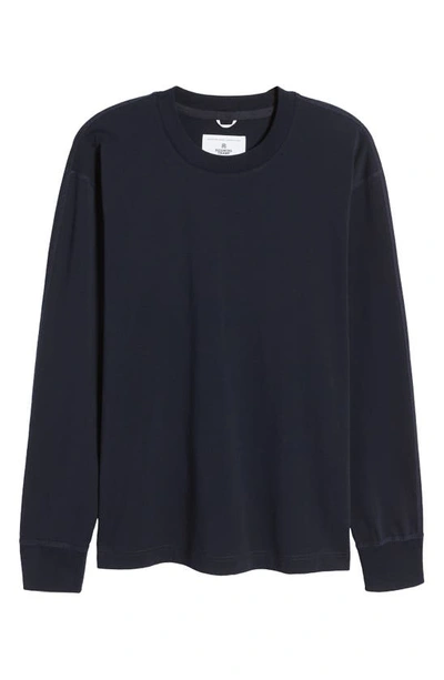 Shop Reigning Champ Midweight Jersey Long Sleeve T-shirt In Navy