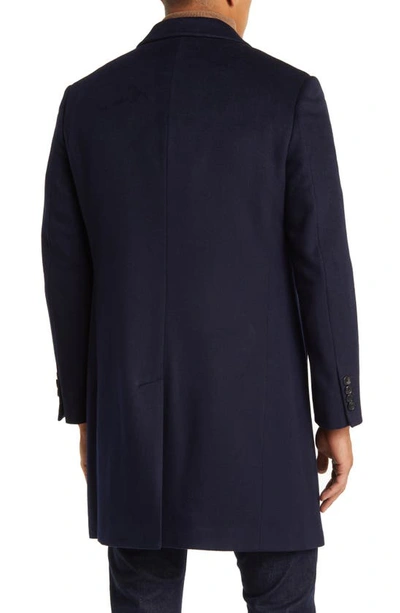 Shop Cardinal Of Canada Pierre Cashmere Coat In Navy