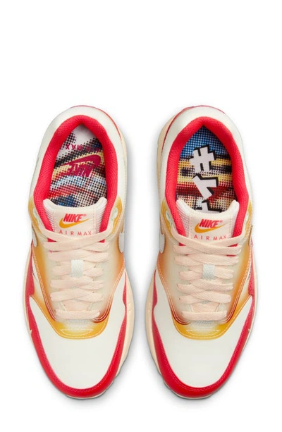 Shop Nike Air Max 1 '87 Premium Sneaker In Sail/ Silver/ Siren/ Sundial