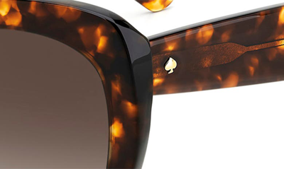 Shop Kate Spade Winslet 55mm Gradient Round Sunglasses In Havana/ Brown Gradient