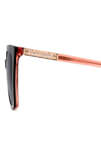 Kate Spade Marlowe 55mm Gradient Square Sunglasses In Black Pink/ Grey Shaded